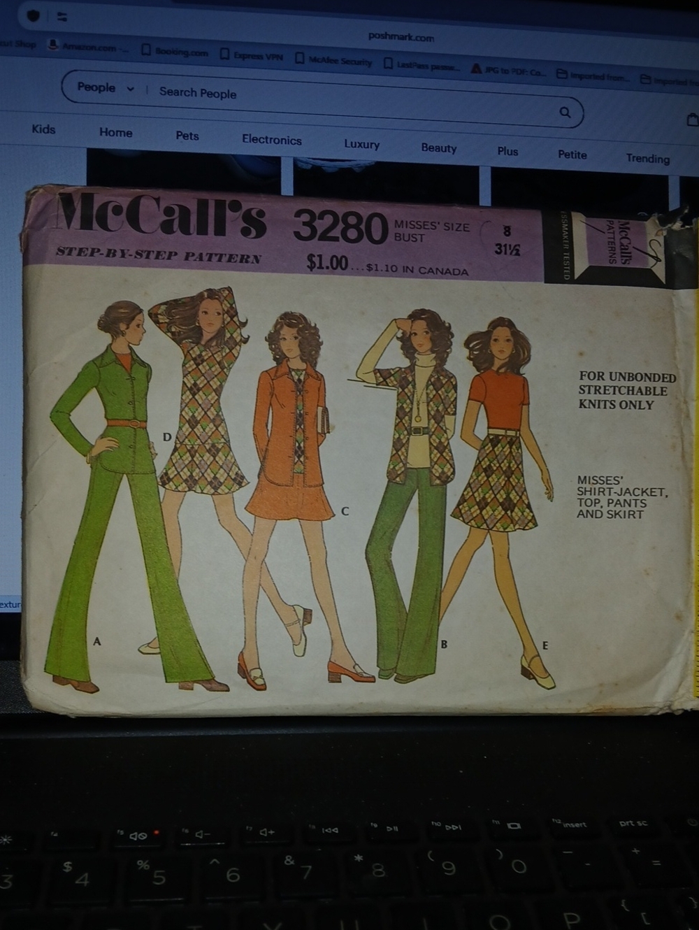 One McCall's Pattern #3280 cut appears in good order.